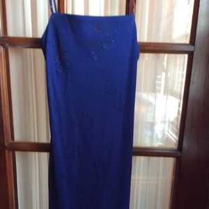 Royal blue dress